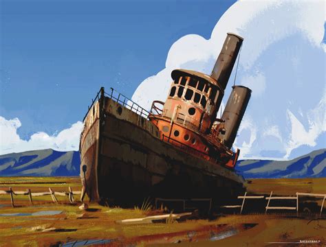 Boat Graveyard Sketch By Antonjorch On Deviantart