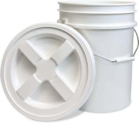 Amazon 5 Gallon Bucket With Gamma Seal Screw On Airtight Lid Food