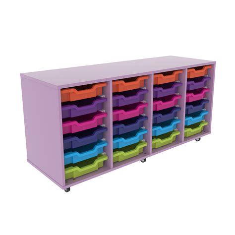 School Tray Storage 24 Shallow Trays Wonderwall Products Ltd