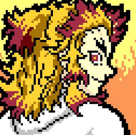 Rengoku Pixel Art Rkimetsunoyaiba