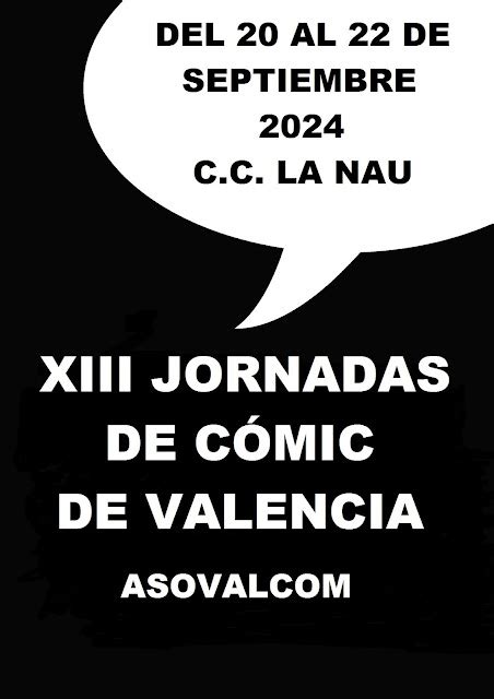 XIII Jornadas de Cómic de València Ficha de promoción en Tebeosfera