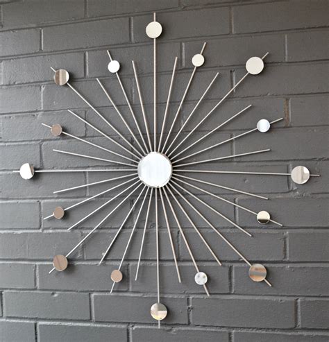 26 Starburst Sunburst Retro Mid Century Modern Metal Wall Art Mirror