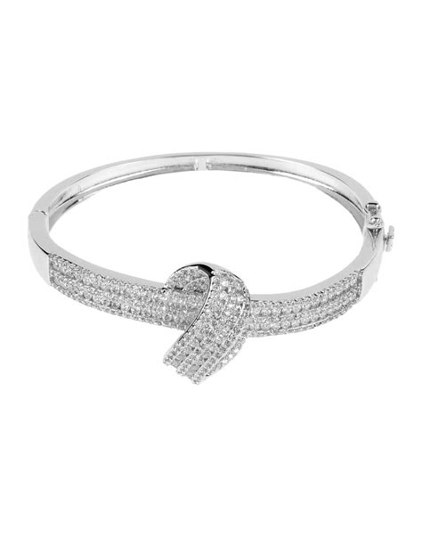 Lyst Cz By Kenneth Jay Lane Bracelet In Metallic