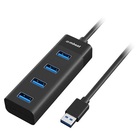 4-Port USB 3.0 Hub BLACK