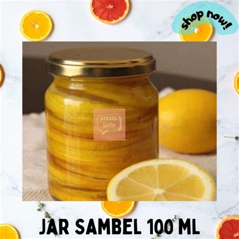 Jual BOTOL KACA 100 ML BOTOL SAMBAL 100 ML BOTOL JAR KACA JAR