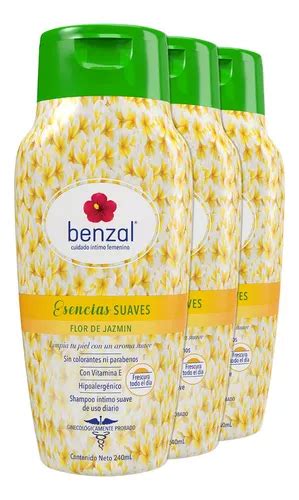 Jabón Íntimo Benzal Wash Flor De Jazmín 3 Pack