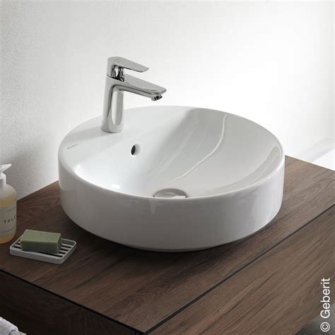 Geberit Variform Vasque Poser Rond Blanc Keratect Avec Trop Plein