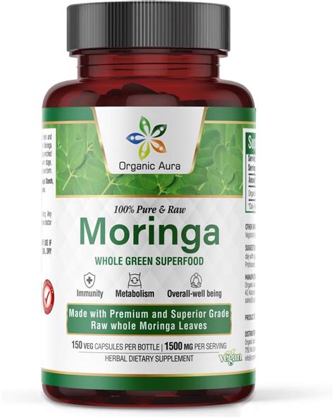 Amazon Piping Rock Moringa Oleifera Capsules 6000mg 240 Count