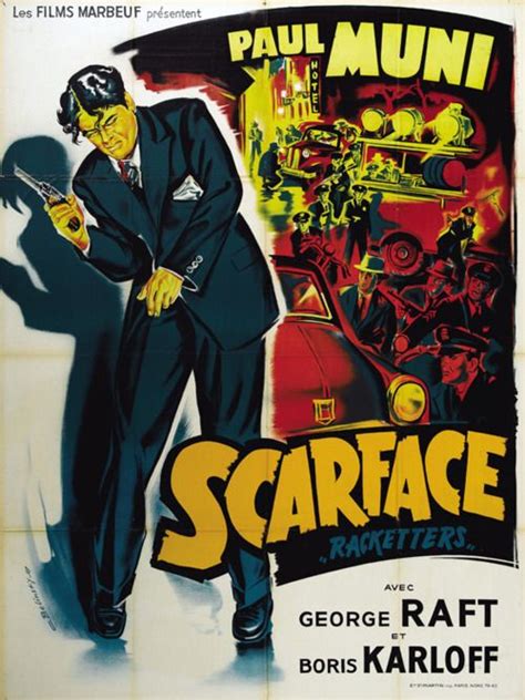 Scarface Paul Muni George Raft Boris Karloff Directed By