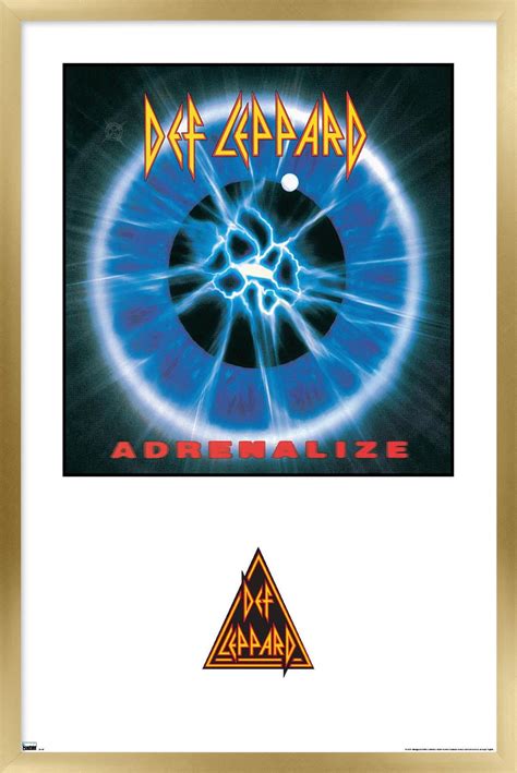 Def Leppard Adrenalize Album Series Wall Poster 14 725 X 22 375 Framed