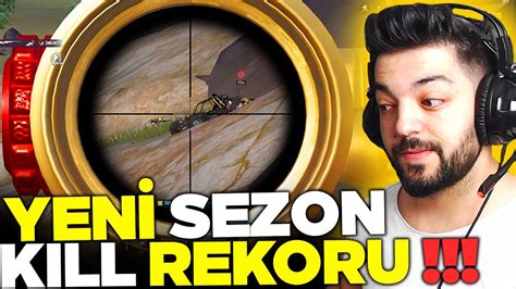 YENİ SEZON KILL REKORUM ONE MAN SQUAD PUBG Mobile YouTube