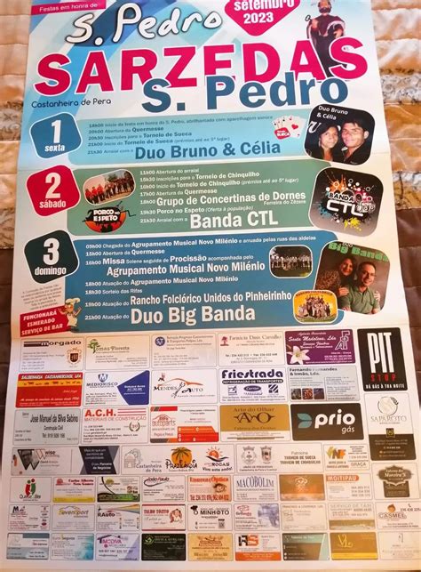 Festas de Sarzedas de São Pedro 2024