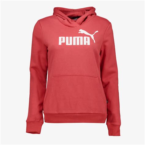 Puma Essentials Logo Dames Hoodie Rood Online Bestellen Scapino