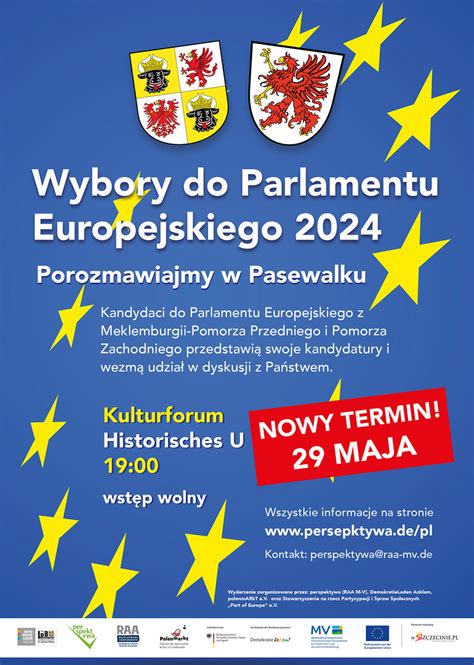 Wybory Do Parlamentu Europejskiego 2024 Porozmawiajmy W Pasewalku