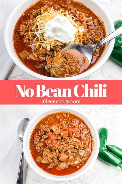 Easy No Bean Chili Recipe Aileen Cooks