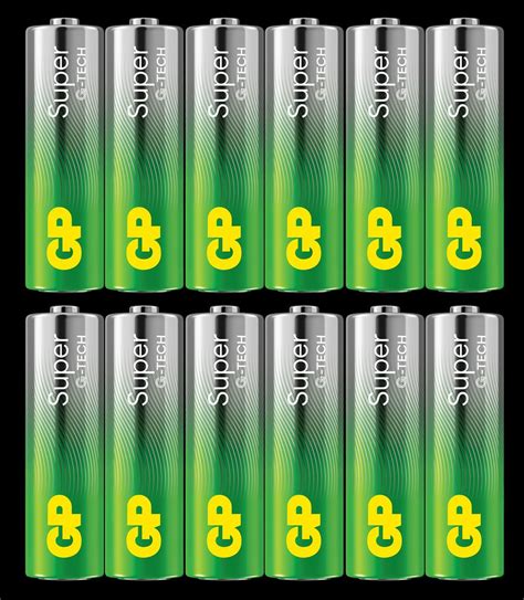 Gp Super Alkaline Aa Batteri 15alr6 12 Pack