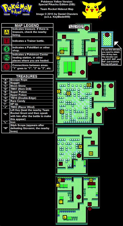 Pokemon Yellow Version Maps