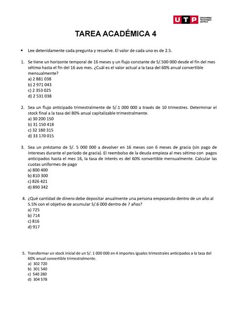 S S Tarea Acad Mica Tarea Acad Mica Lee Detenidamente Cada