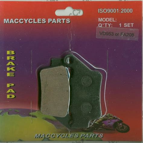 Bmw Disc Brake Pads S1000r Rr 2010 2014 Rear 1 Set Ebay