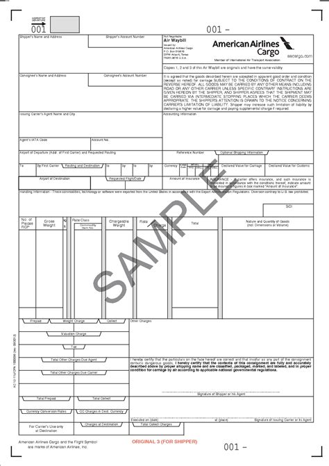 Air Waybill Awb What Is Its Role In Air Cargo Transport