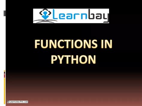 Ppt Python Functions Powerpoint Presentation Free Download Id 10326419