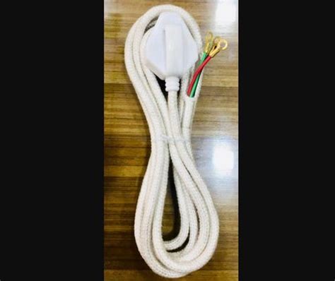 White 3 Pin Steam Iron Cotton Power Cord At Best Price In Delhi