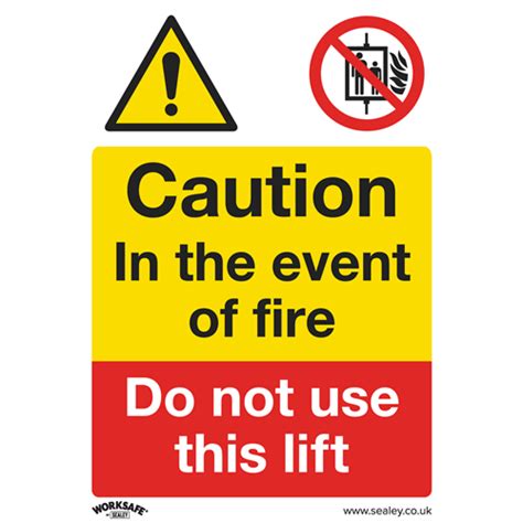 Worksafe Warning Safety Sign Caution Do Not Use Lift Self Adhesive