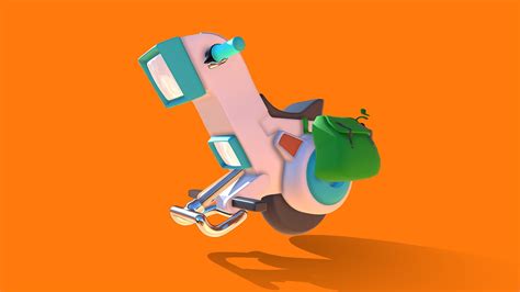 Dragon Ball Launch Bike Download Free 3d Model By Cuadotfbx Cuadot