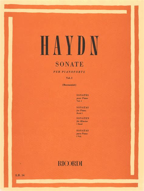 Haydn: Piano Sonatas - Volume 1 - Ficks Music