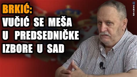 Milovan Brki Otkrio Vu I Se Ume Ao U Predsedni Ke Izbore U Americi