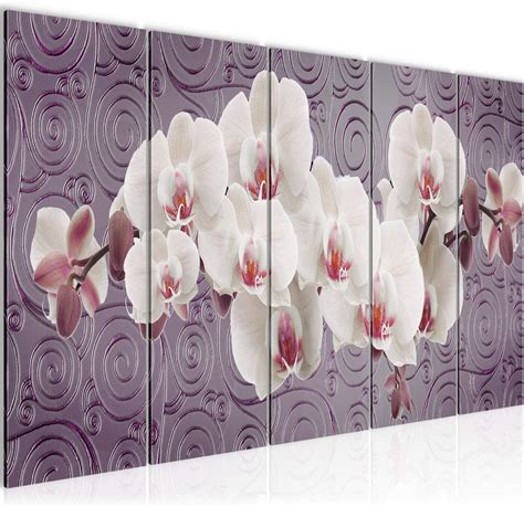 Amazon De Runa Art Wandbild XXL Blumen Orchidee Wohnzimmer