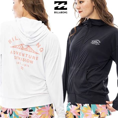 送料込【ゆうパケット】23ss レディース Billabong ラッシュガード Adiv Zip Up Hooded Bd013 892