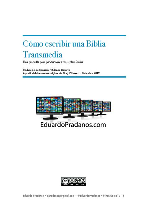 Como escribir una Biblia Transmedia Cómo escribir una Biblia