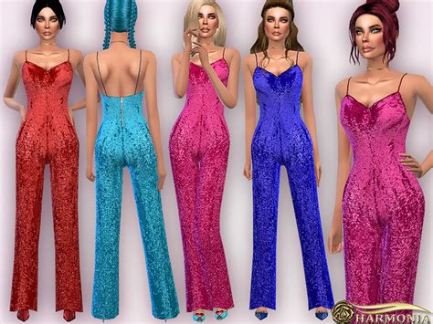 The Sims Resource Strappy All Over Sequin Jumpsuit