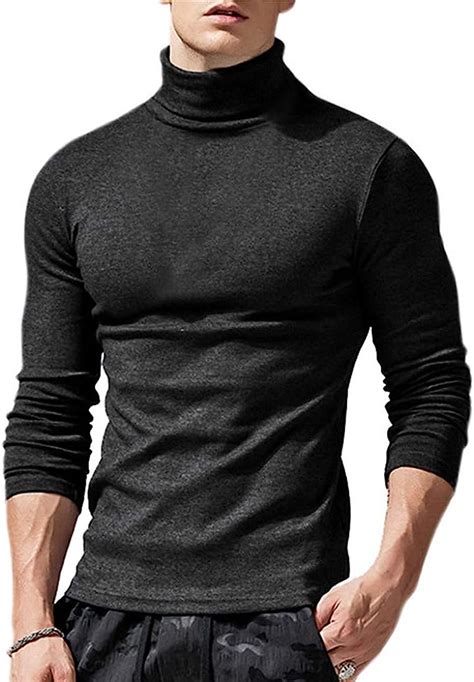 Men Long Sleeve Golf Shirt Casual Lapel Collared Athletic T Shirt Tops