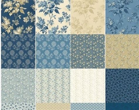 Blue Sky Fat Quarter Bundle By Edyta Sitar For Laundry Basket Quilts Etsy