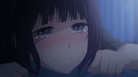 Anime Girl Crying But Smiling