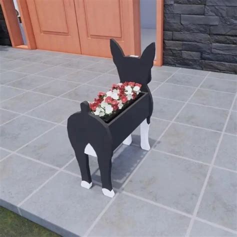 Vache Pot De Fleurs De Jardin En Pvc Jardini Re De Chien Samoyed