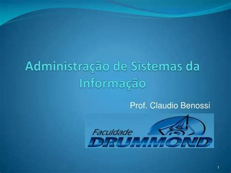 PPT Administração de Sistemas da Informação PowerPoint Presentation