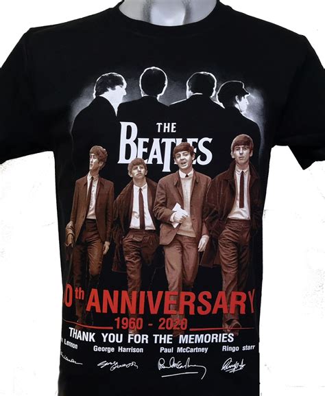 The Beatles T Shirt 60th Anniversary Size L Roxxbkk