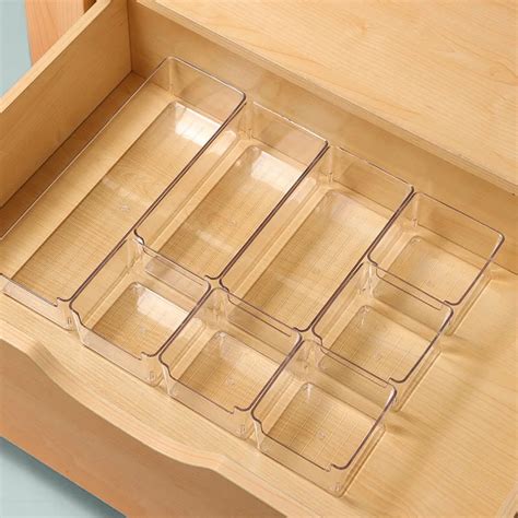 Clear Lash Acrylic Drawer Desk Organizer Set Stackable Plastic Drawer Acrylic Makeup Organizer