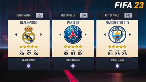 Fifa 23 Top 15 Melhores Times Oficiais Real Madrid Psg Barcelona