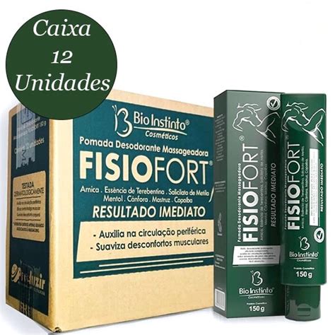 Caixa Pomada Fisiofort Verde G Unidades Bio Instinto Shopee Brasil