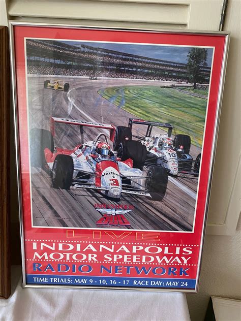 Indy 500 Framed Racing Poster Etsy