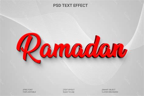 Ramadan Elegant 3D Font Style Effect | Photoshop PREMIUM PSD File