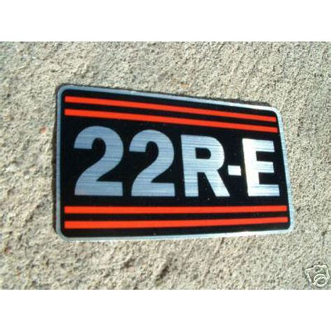 Toyota Truck 4Runner OEM 22RE Valve Cover DECAL/STICKER