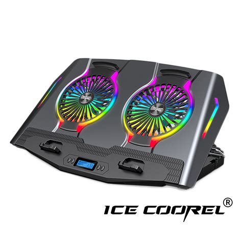 ICE COOREL N10 RGB Laptop Cooling Pad Gaming Laptop Cooler Fan With