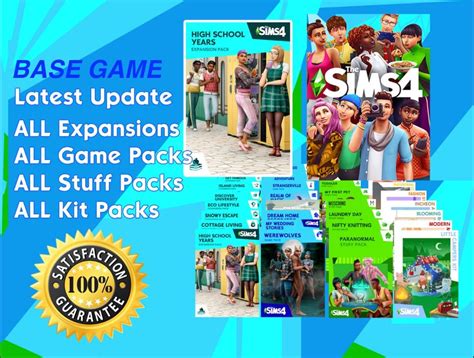 Les sims 4 tous les packs d'extension DLC 82 PC Lire la description ...