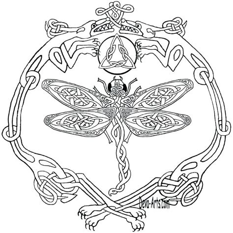 Celtic Dragon Coloring Pages at GetColorings.com | Free printable ...