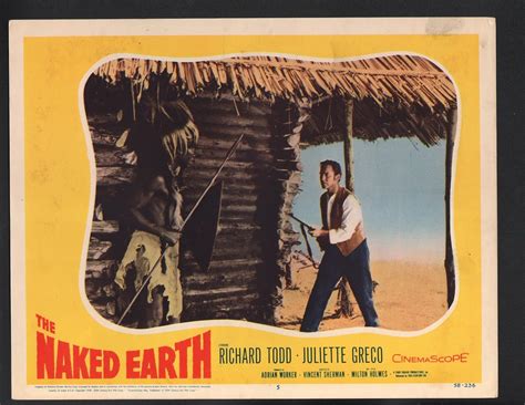 Amazon MOVIE POSTER Naked Earth Lobby Card Richard Todd Holding A